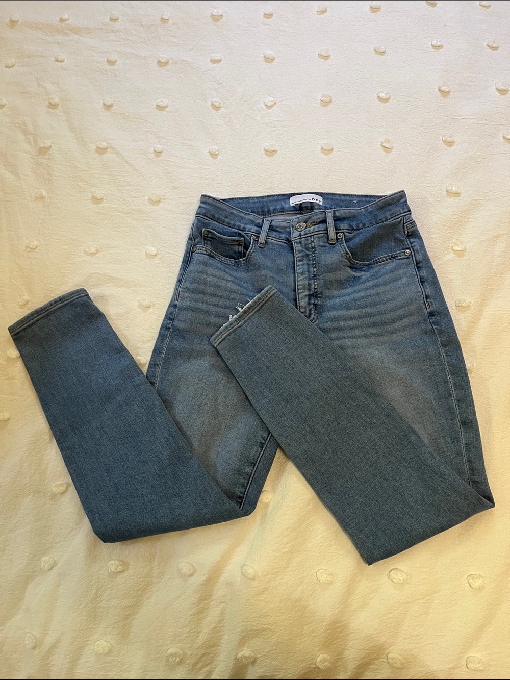LOFT Women's Dark Blue Skinny Jeans